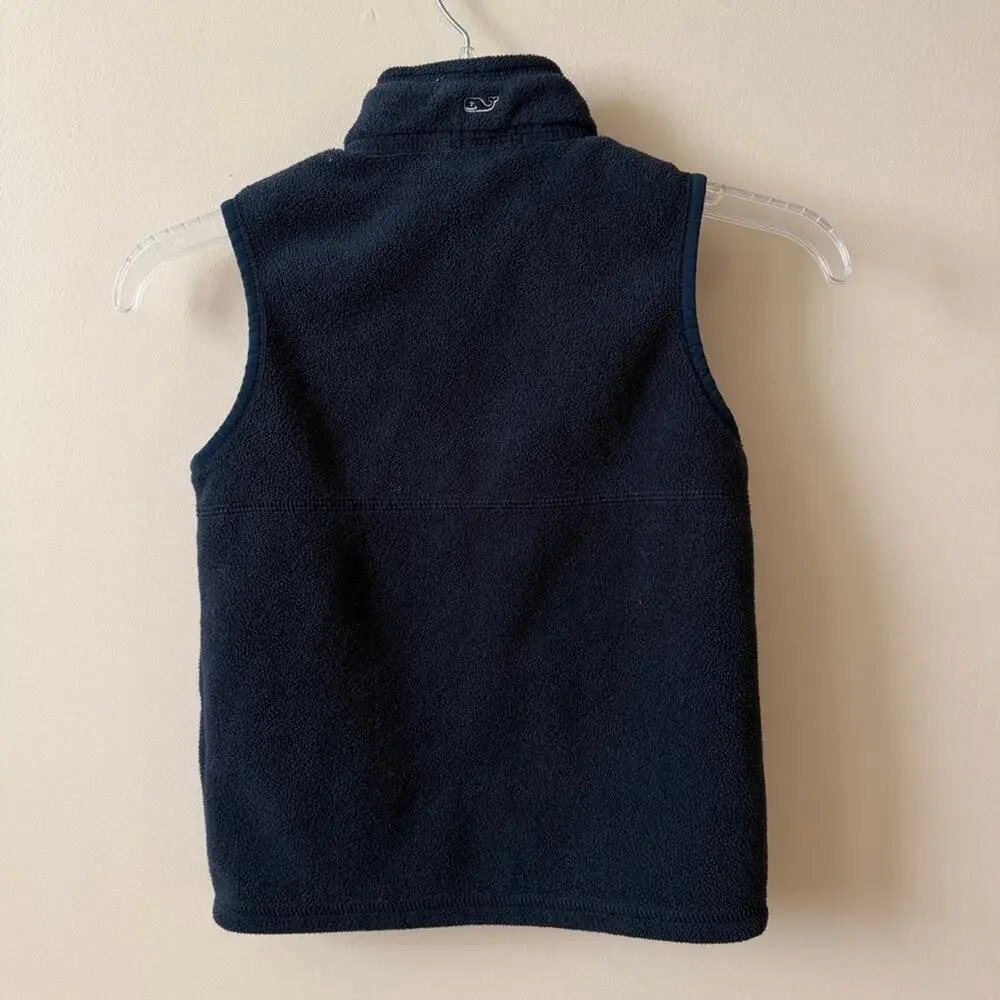 Vineyard Vines Fleece Vest Navy Blue Boys Size 6